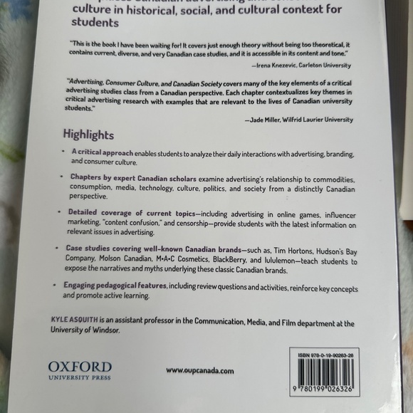 Advertising, consumer culture & Canadian society - a reader - Picture 2 of 3